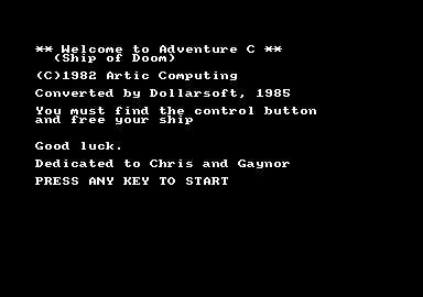 Adventure C abandonware